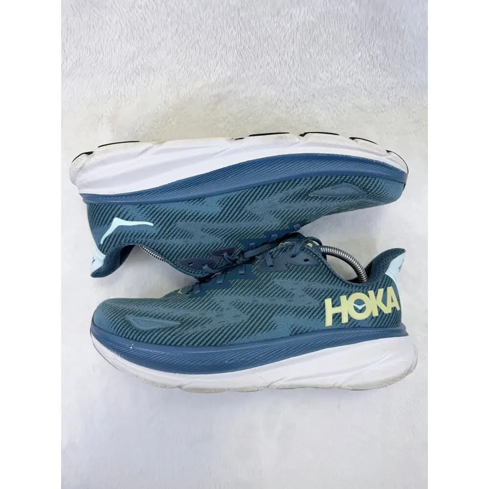 Hoka Clifton 9 Mens Running Shoes Mountain Spring Blue Sapphire Size 11D